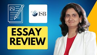 ISB Essay Analysis and Tips  Writing Standout MBA Application Essays  ISB Essay Strategy [upl. by Manny]