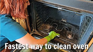 FASTEST way to CLEAN OVEN when you hate to scrub [upl. by Ailiec]