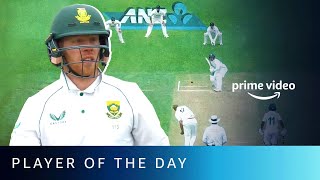 Player Of The Day  Kyle Verreynne  New Zealand Vs South Africa Test 2  Day 4  Amazon Prime Video [upl. by Gniliem]