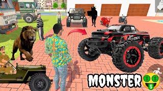 🤩Indian Theft Auto🤑 Franklin Modified New Monster Car😱 car simulator🔥 Indian Bikes Driving 3d [upl. by Nagek549]