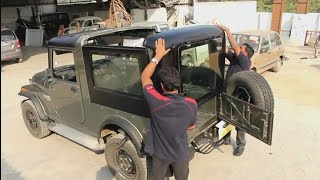 Mahindra Thar hard top roof installing in India 2019 latest [upl. by Gney]