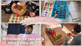 Actividades en casa para niños y niñas de 3 Y el update de nuestras vidas [upl. by Roana263]