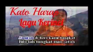 LAGU KERINCI JAMBI  KATO HARAP [upl. by Inimod]