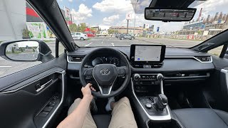 New Toyota RAV4 PHEV Facelift Test Drive POV 2024 [upl. by Introk]