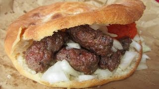 Čevapi u lepinjiTraditional Minced meat in a bun [upl. by Ayeka]