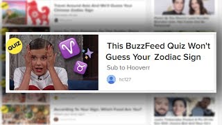 TAKING ZODIAC SIGN QUIZZES [upl. by Llirpa]