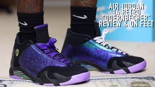 AIR JORDAN 14 RETRO quotDOERNBECHERquot REVIEW AND ON FEET [upl. by Lyle]