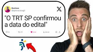 🚨 URGENTE TRT SP confirma EDITAL em 2024 [upl. by Alrahc]