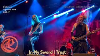 Ensiferum  In My Sword I Trust Sabaton Open Air Falun Sweden  August 15 2019  4K LIVE [upl. by Helbon]