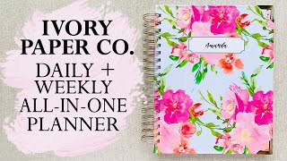 IVORY PAPER CO  PLANNER REVIEW  DAILY  WEEKLY [upl. by Ivz]