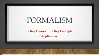 Formalism  Main Figures Key Concepts and Application Literary Criticism [upl. by Einneg307]