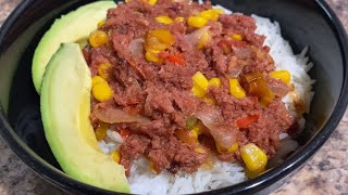 THE BEST CORNED BEEF RECIPE CORNED BEEF WITH SWEET CORN DINNER UNDER 30 MINUTES [upl. by Ettevey]