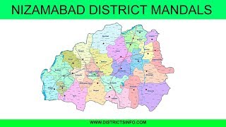 List of mandals in Nizamabad District of Telangana State [upl. by Quintana79]