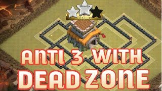 Base anti 3 étoiles GDC HDV 8 avec DEAD ZONE  Clash of Clans [upl. by Eirised]