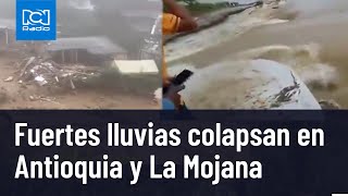 Imágenes de las lluvias en La Mojana y Antioquia [upl. by Ahserak899]