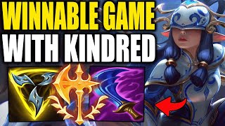 Every Game Is Winnable With This Kindred build Come Back From Behind [upl. by Lerual974]