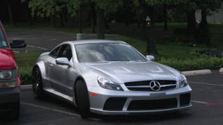 Mercedes SL65 AMG Black Series Startup Rev and Accelerate  Amazing sound [upl. by Enidualc]