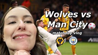 WOLVES FORCED TO WATCH THE KEVIN DE BRUYNE SHOW  Wolves vs Manchester City 15 Matchday Vlog [upl. by Walke]