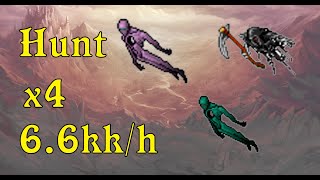 Tibia hunt x4 66kkh  Profitão  Brain Grounds alminhas [upl. by Wilkey971]