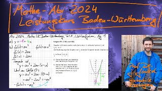 MatheAbi 2024 in BW Leistungskurs  Teil A Wahlaufgabe 1 [upl. by Drhacir]