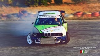 DRIFT MACHINE  BMW E30 25 Turbo  Idle Antilag DRIFT amp Burn Pure Sound HD [upl. by Hirai]