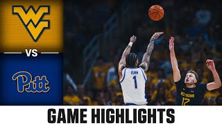 West Virginia vs Pitt Game Highlights  202425 ACC Men’s Basketball [upl. by Casper]