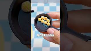 MAKE Your Own Mini Clay Pan Fried Bun Breakfast at HOME homemade shorts foodie [upl. by Ahsaelat]