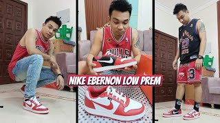 NIKE EBERNON LOW PREMIUM CHICAGO UNBOXING AND ON FEET REVIEWS [upl. by Attena]