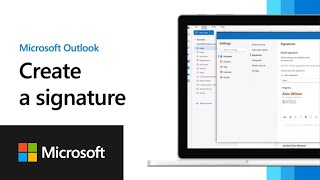 Create a signature in new Outlook for Windows [upl. by Hsak]