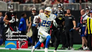 Chargers vs Falcons Condensed Replay  Week 13 [upl. by Zirkle]