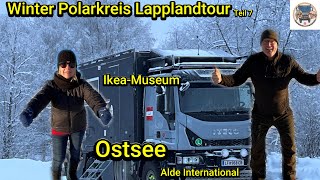 Winter Polarkreis Lapplandtour Teil 7 55 Overlander Expeditionsmobil Vanlife Camping Wohnmobil [upl. by Claretta]