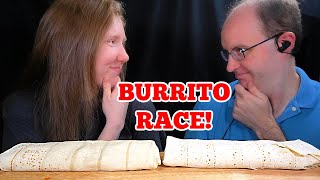 ASMR BURRITOS RACE MUKBANG EATING SOUNDS [upl. by Yung]