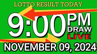 LIVE 9PM LOTTO RESULT TODAY NOV 09 2024 2D3DLotto 9pmlottoresultnovember92024 swer3result [upl. by Rosalba]