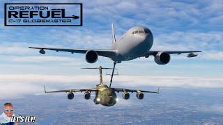 C17 Globemaster   Operation Aerial Refueling  Airshow Assistant  Microsoft Flight Simulator [upl. by Riggall]