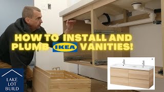 Building Installing and Plumbing IKEA Godmorgon Bathroom Vanities [upl. by Jolee]