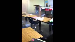 Sprinkler sprays Meadowbrook High classroom [upl. by Trahern]