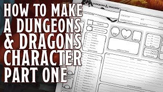 Part 1  How to make a Dungeons and Dragons 5th Edition Character Rolling Stats Race amp Class [upl. by Nhguavoj]