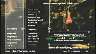 Skyrim  How to Make Enchanting Potions Increase Enchanting Powers and Items [upl. by Neffets274]