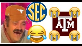 HILARIOUS Longhorns Fan DESTROYS AampM Poor Aggies [upl. by Eirac]