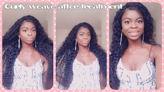 curly weave treatment at home [upl. by Eitteb]