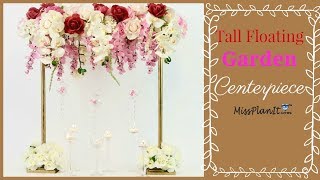 DIY Tall Floating Garden Wedding Centerpiece  Vintage Wedding  DIY Tutorial [upl. by Trimmer97]