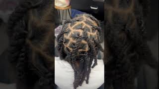 Men Retwist two strand twist before and after   dc loc stylist [upl. by Donough]