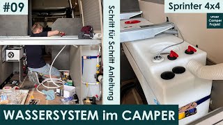 Wassersystem im Offroad Camper  Schritt für Schritt Anleitung  DIY Sprinter 4x4 Camper Ausbau 09 [upl. by Eenahc]