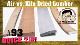 The important difference between airdried and kilndried lumber [upl. by Kaazi]