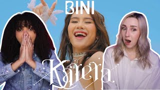 COUPLE REACTS TO BINI  Karera MV Dance Practice and LIVE on Wish 1075 Bus [upl. by Ocirled]