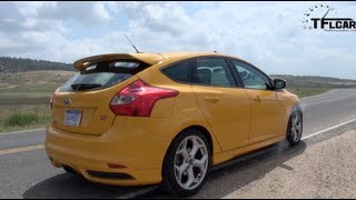 2013 Ford Focus ST 060 MPH Drive amp Review [upl. by Kcirre]