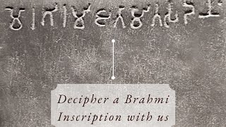 Decipher a Brahmi Inscription from Bharhut Stupa with Speaking Archaeologically [upl. by Ilojna]