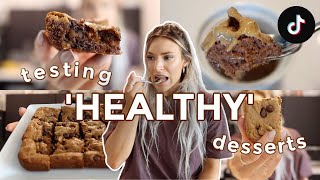 Taste Testing Healthy Desserts  VIRAL TikTok Recipes  are they actually GOOD [upl. by Jorrie]