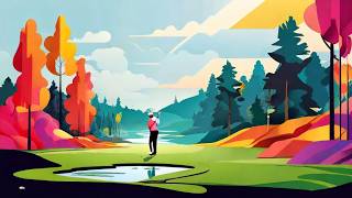 Vibrant Morning Cool Jazz on Abstract Modern Golf Course [upl. by Leirrad]