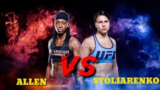 MMA fighting girls لن تصدق من فاز بهذا النزال JULIJA STOLIARENKO VS MARCIEA ALLEN [upl. by Duer]